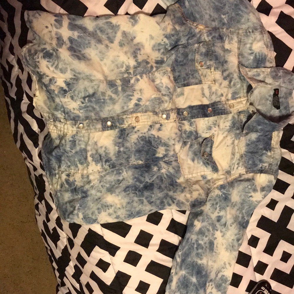 Acid Wash Button up shirt